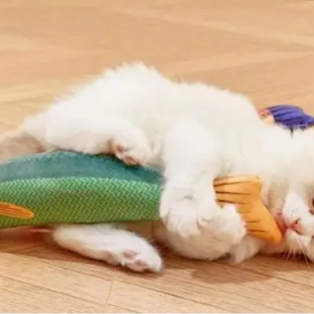 Ultra-Soft Crinkle Sound Cat Saury Fish Toy -Interactive Kicker for Endless Fun